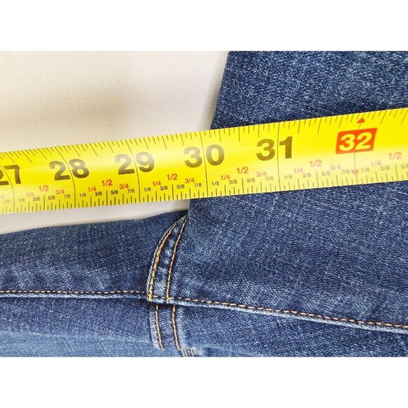 Levi's 28X30 Size 6M Womens Classic Straight Blue Denim 5 Pocket Logo Tag Jeans - Picture 10 of 14